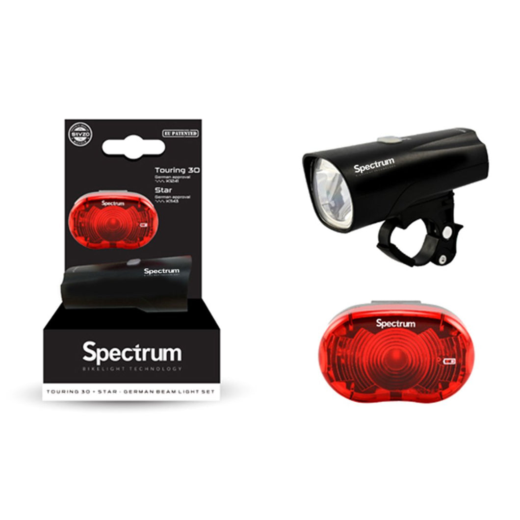 Touring 30 and Star Beam light set - cycling - bike - lights - front - rear - Spectrum - - - - Speedlab